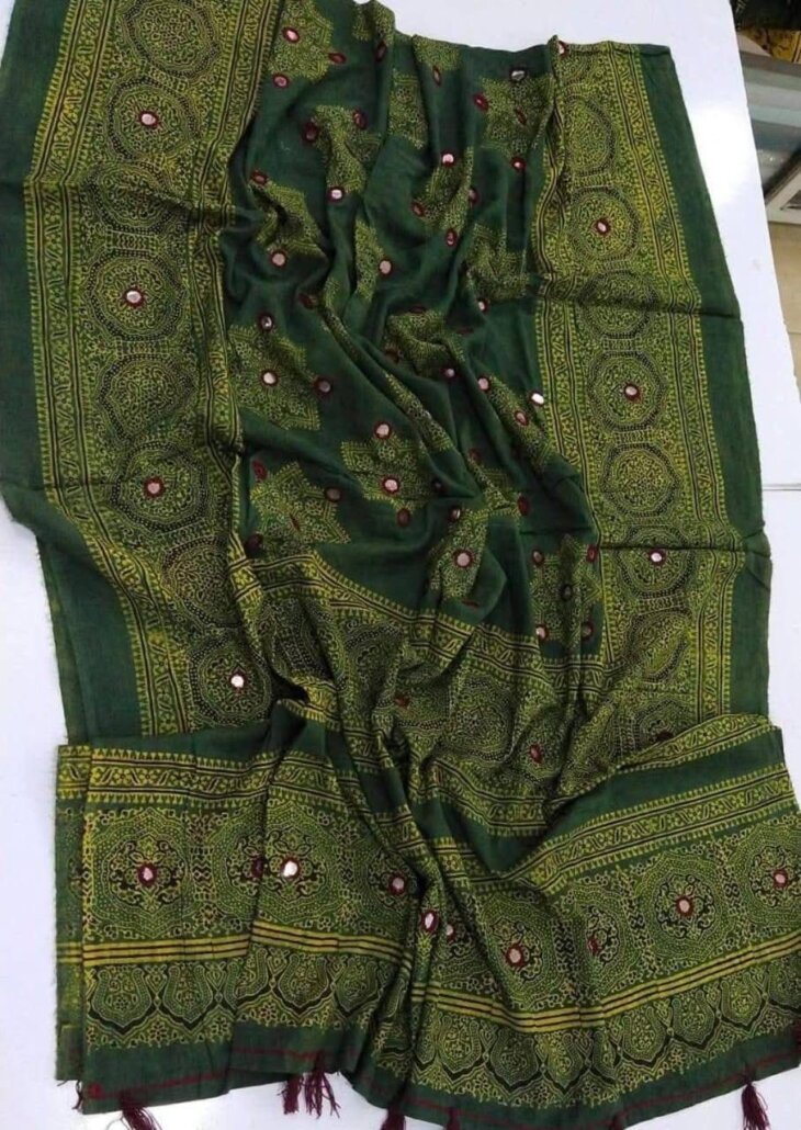 Elegant Block Print Lawn Dupatta – Timeless Craftsmanship
