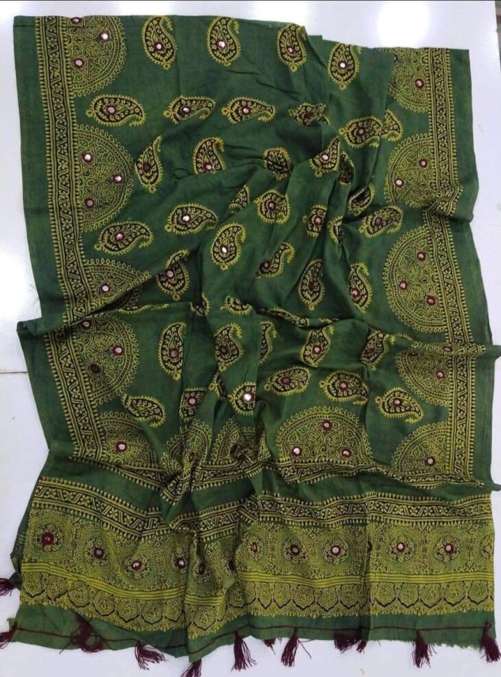 Elegant Block Print Lawn Dupatta – Timeless Craftsmanship
