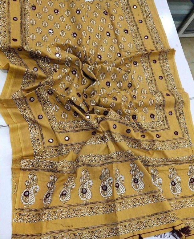 Elegant Block Print Lawn Dupatta – Timeless Craftsmanship