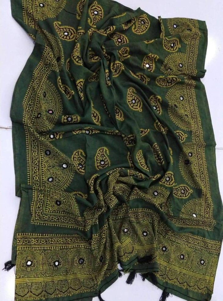 Elegant Block Print Lawn Dupatta – Timeless Craftsmanship - Image 2